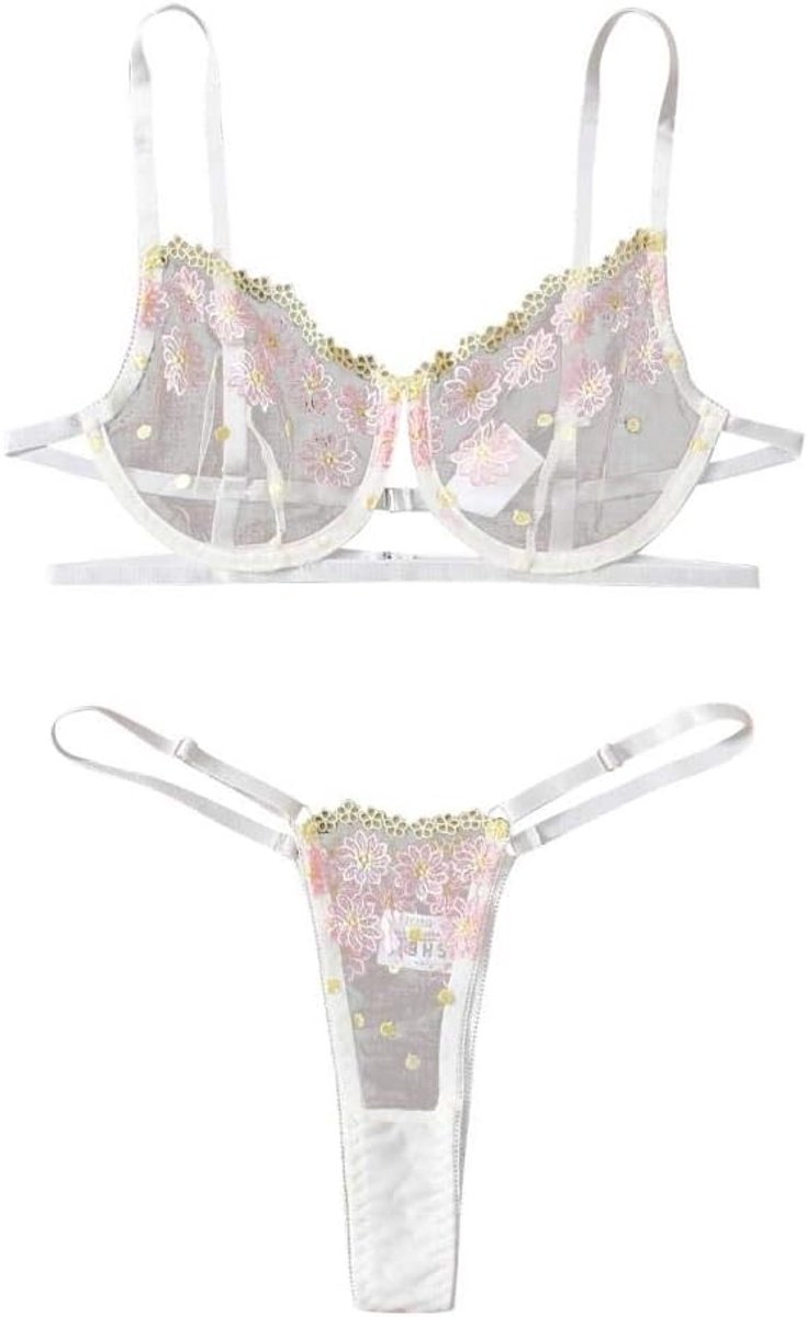 Dames Sexy Lingerie Vrouwen Hol Kanten Beha String Nachtkleding Verleiding Porno Ondergoed Erotisch Kostuum