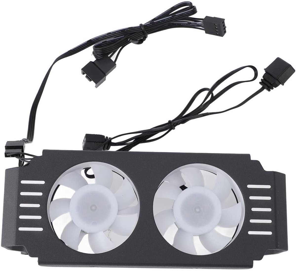 Memory Ram Cooler ArgB -ventilatoren, 5V 3 Pin ArgB Memory Ram Cooler DDR HeatSink, ArgB Ram Radiator Computergeheugenmodule Koelgootzink PWM Temperatuurregeling Fan (BLACK)