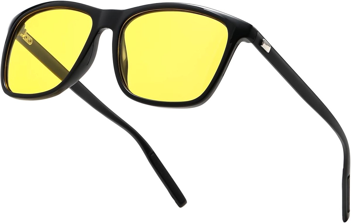 Driving Bril voor Mannen Vrouwen - Gepolariseerde anti Glare Night Time Driving Bril voor Nachtzicht, Zwart