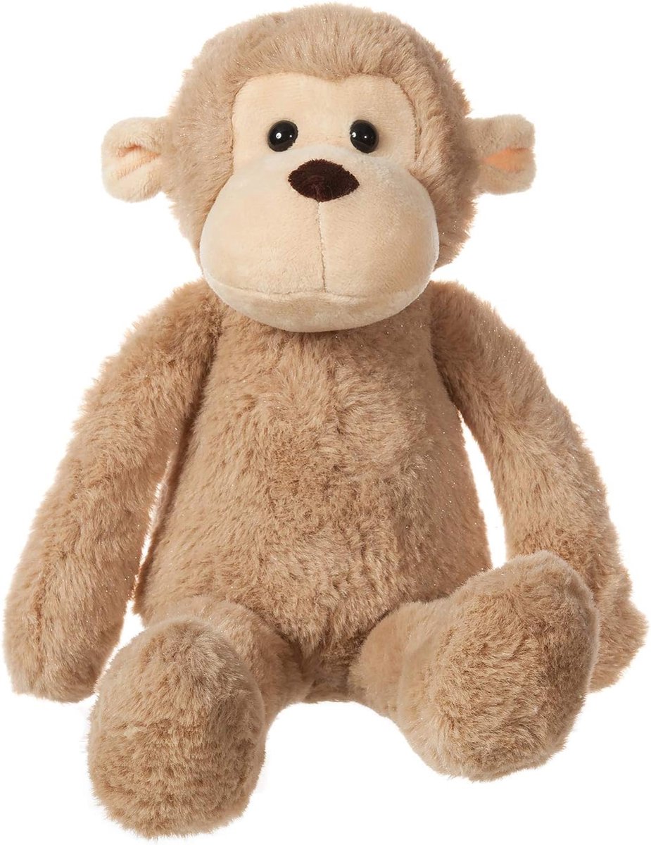 Lamb lichtbruine aap, zachte knuffel, pluche, speelgoed, perfect voor kinderen (lichtbruine aap, 20 cm)