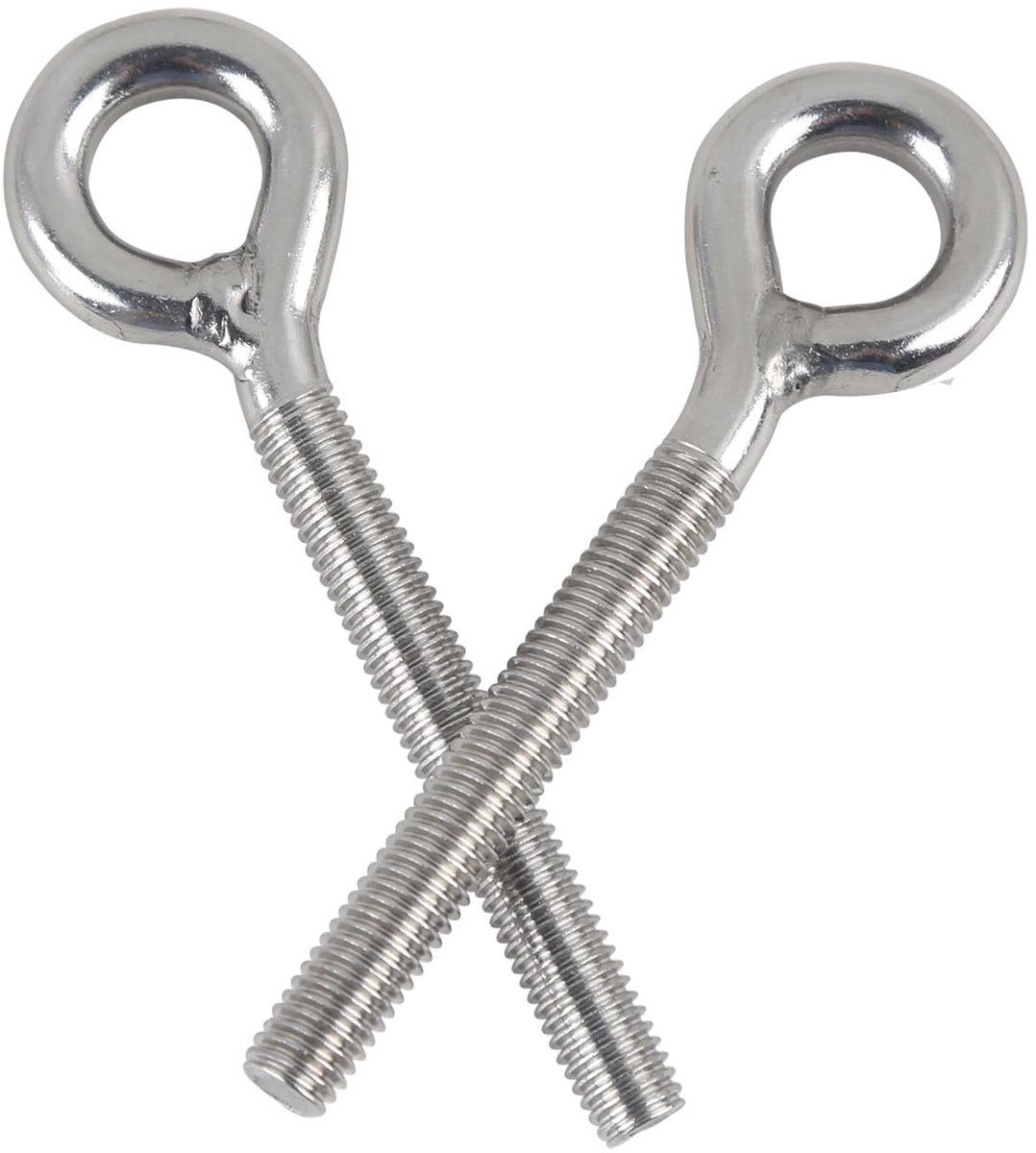 Oogbout 5 stuks roestvrijstalen ringschroeven, 304 A2-70 draadstang, schroefbout voor bevestiging en ophanging