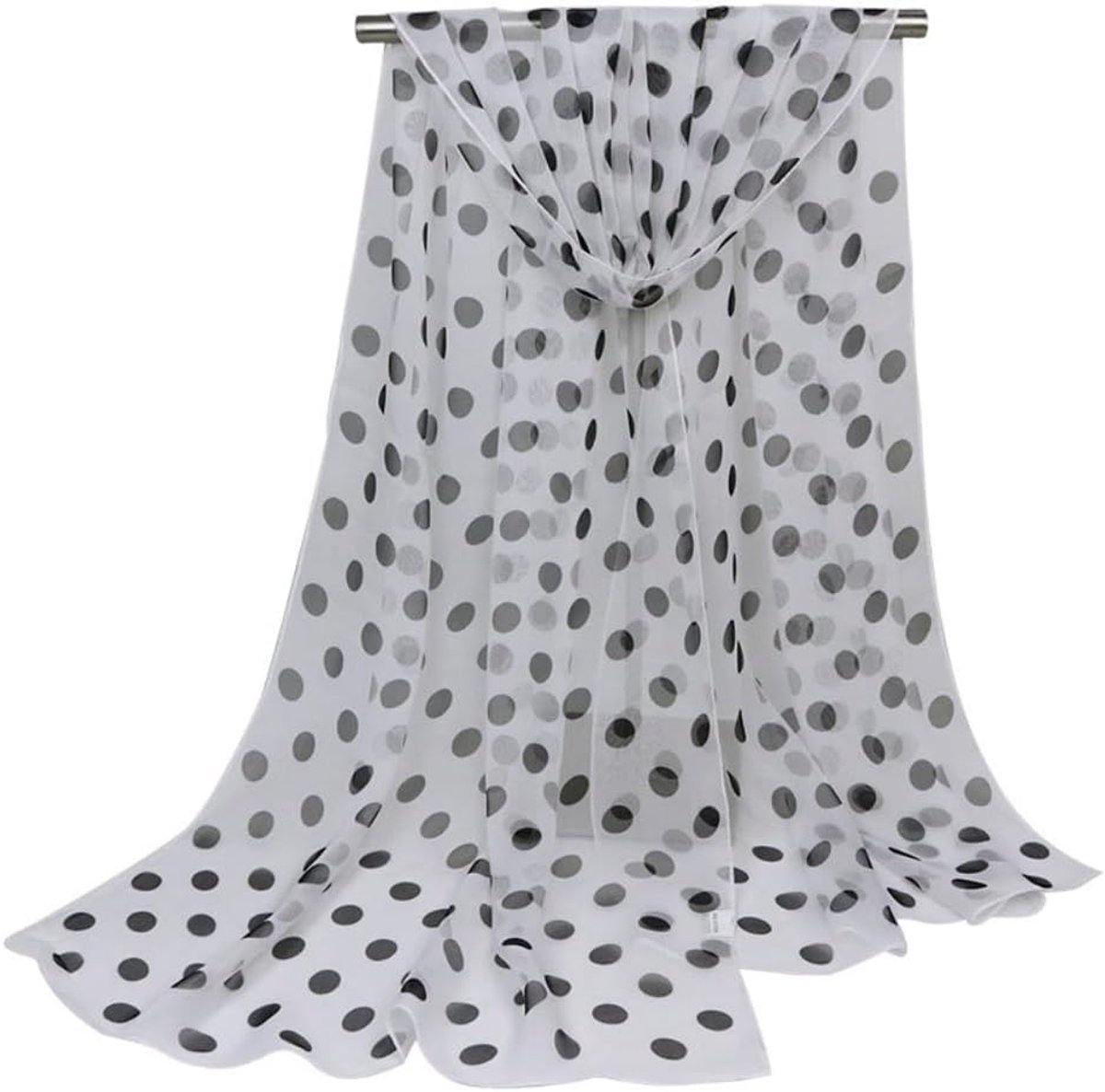 Sjaal voor dames, halsdoek, zijdegevoel, sjaal, sjaal, 160 x 50 cm, lange zachte sjaal, stola voor avondjurk, bruiden, bruidsmeisjes, bruiloft, feestelijk, voor lente, zomer, het