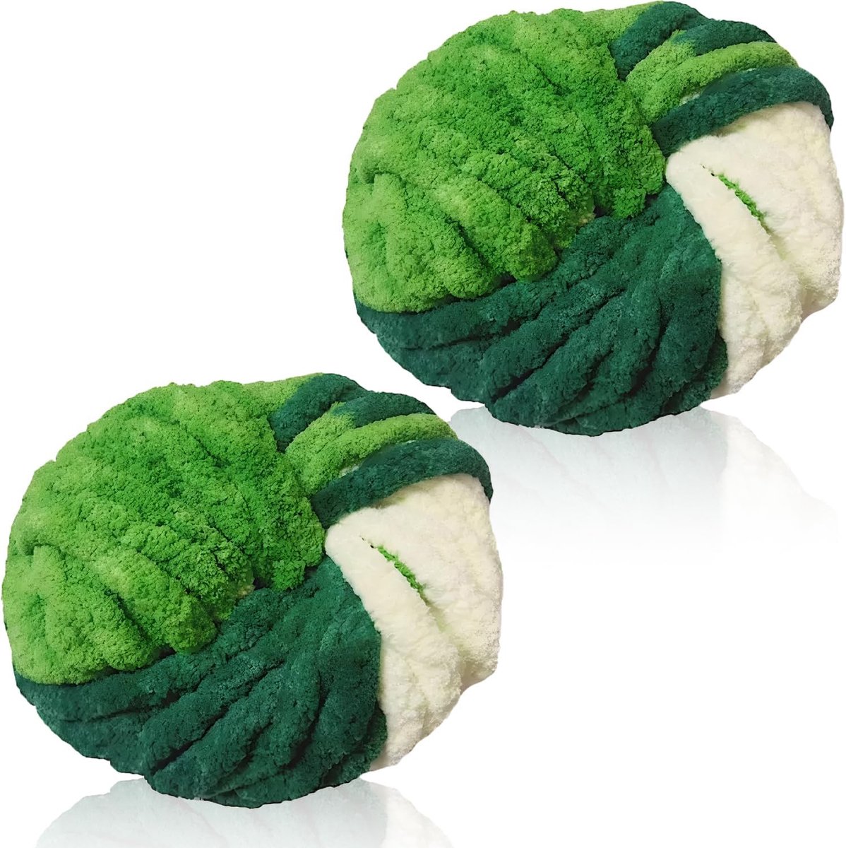 Breiwol 250g×2, Chenillegaren voor Haken & Breien, Dik Garen voor Haken, Dikke Wol voor Dekens, Kussens, Huisdierbedjes, Tassen, Hoeden, Sjaals