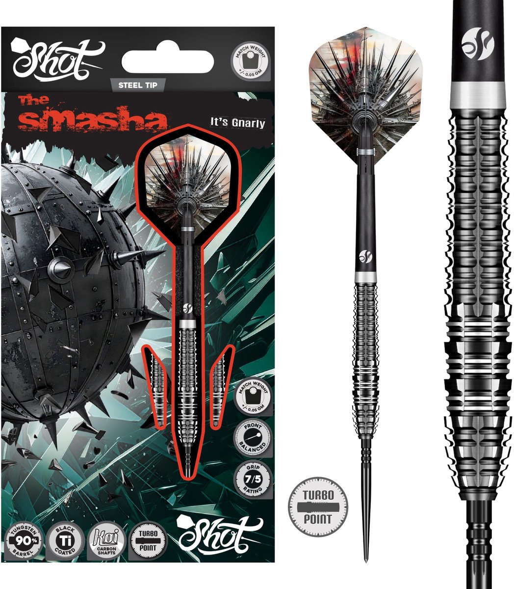 Shot Gnarly Smasha Turbo Point 90% - Dartpijlen