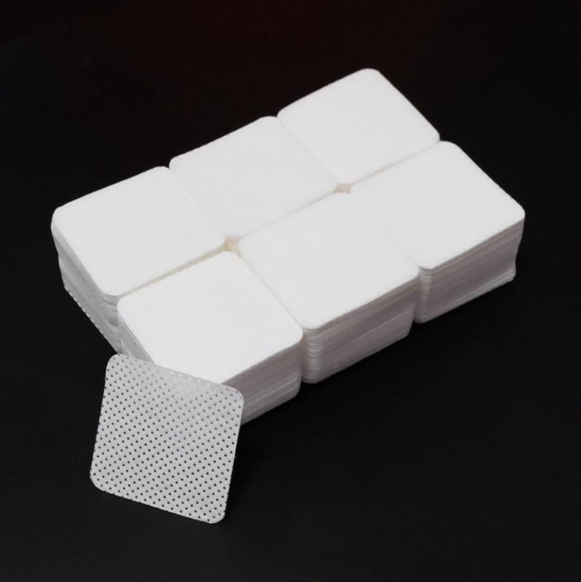 1000 stuks - Pluisvrije doekjes - Doekjes zonder pluis - Nail wipes - Lint wipes - Nageldoekjes gellak - Nagel doekjes - Nailcleaner - Celstof doekjes (Wit, 5 x 5 cm)