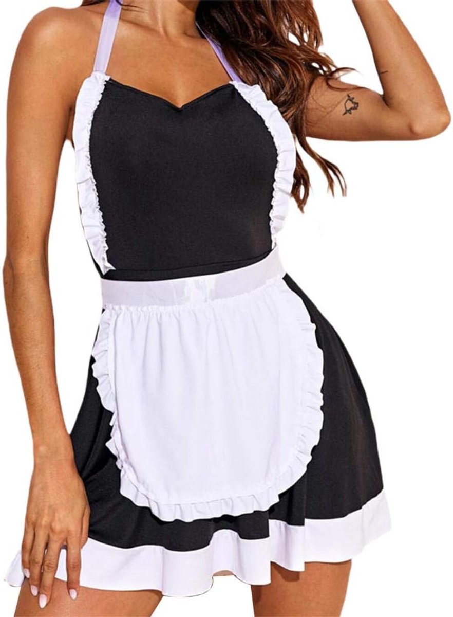 Bodystockings dames Dames Erotisch Ondergoed Jurk Kostuum Set-2_M