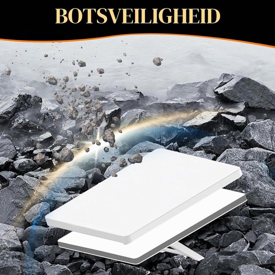 Mini-hoes, siliconen waterdichte Starlink-beschermhoes, antislip, Starlink, mini-beschermer met honingraatrug, voor warmteafvoer voor binnen en buiten, reizen, wit — afbeelding 5