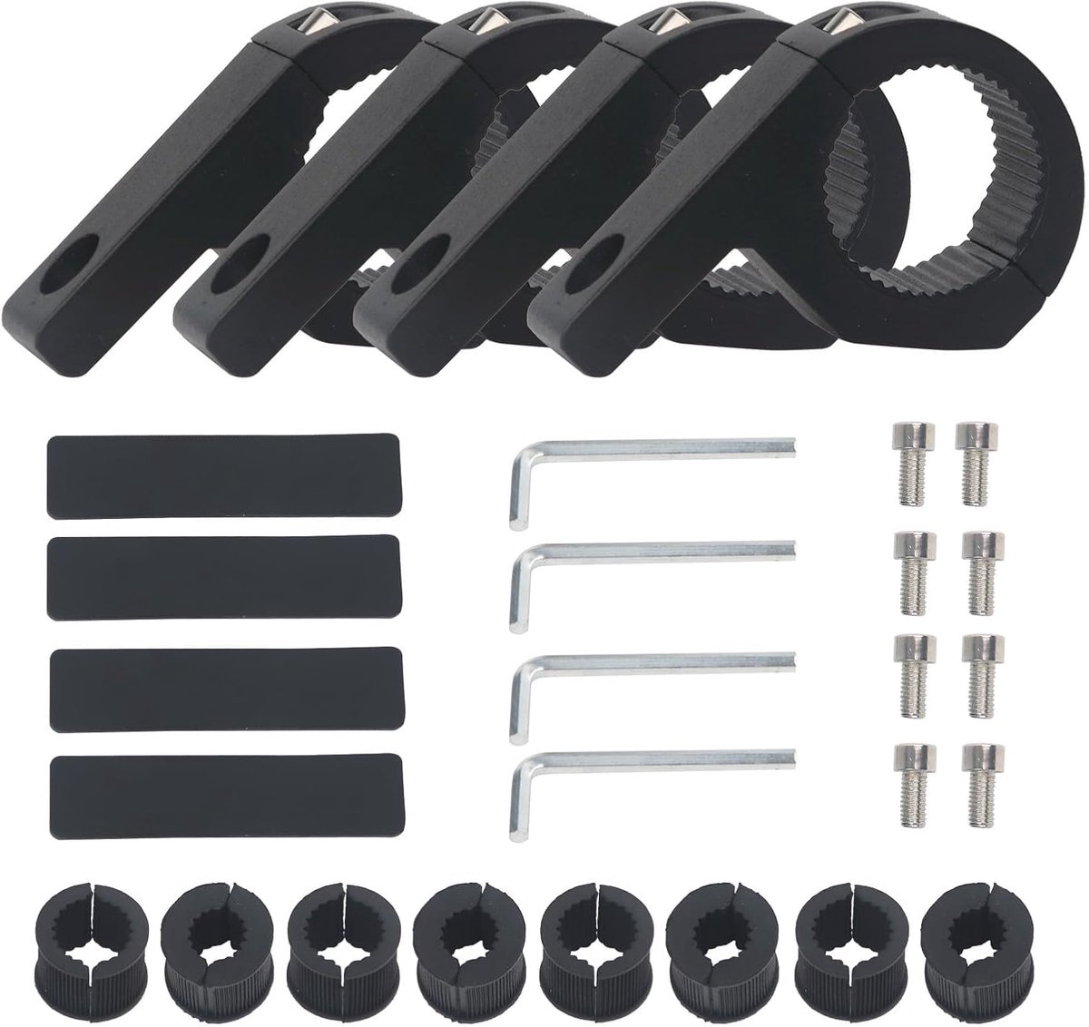 2 stuks universele werklamphouder, 19-32 mm buishouder, universele lichtbarhouder, voor frontbeschermbeugel, terreinwagen, auto, vrachtwagen, motorfiets.