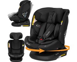 Lionelo Bastiaan Plus i-Size 4in1 Autostoel ISOFIX 360° Draaibaar – Van Geboorte tot 12 Jaar (40-150 cm) – RWF & FWF – Elektronische Top Tether-Controle – Dri-Seat – 12-Standen Hoofdsteun – 5 Ligstanden – Brede Comfortzitting – i-Size