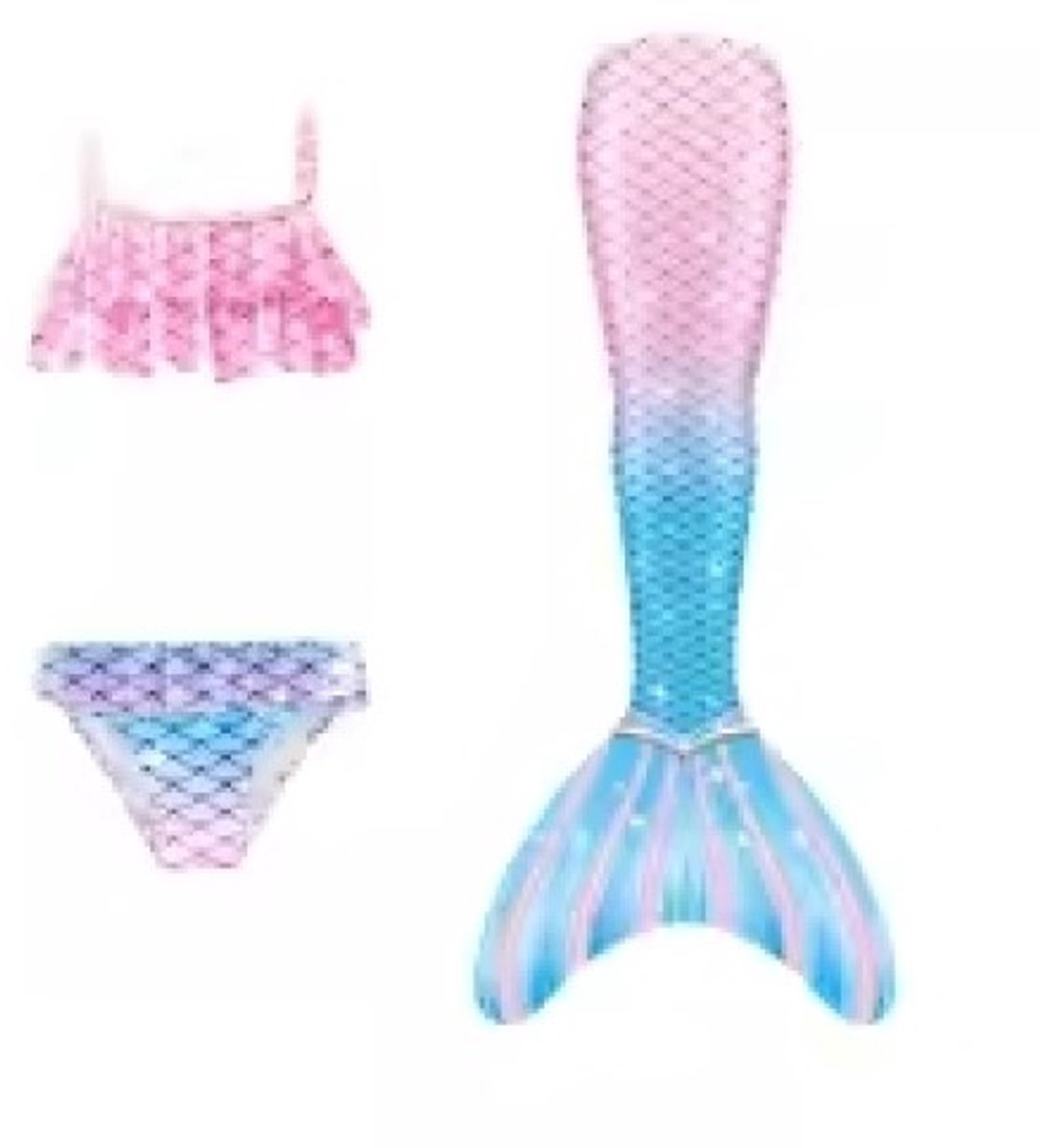 Zwemmende zeemeerminstaarten Ariel zeemeermin badpak bikini badpak Halloweenkostuum Monovin feestcadeau Warmwaterbron