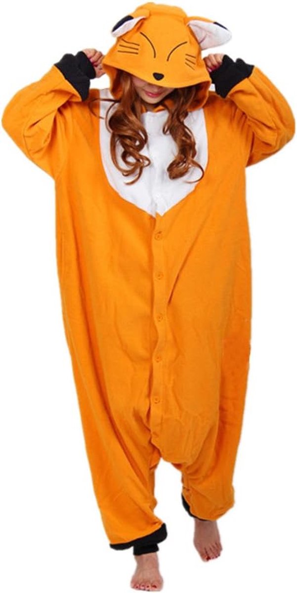Wotogold Animal Fox Pyjama Unisex Volwassen Cosplay Kostuums
