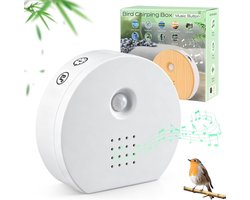 Chirping Box Motion Sensor with Wall Mount, Natural Sound Box, Bird Singing Box, Bird Chirping Relaxing Bird Singing & Forest Source (houten kleur)
