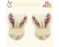 Sharllen kinderen slippers meisjes fluffy bunny slippers peuter pluche warme winter huis schoenen jongens leuke bunny nieuwigheid dier slippers