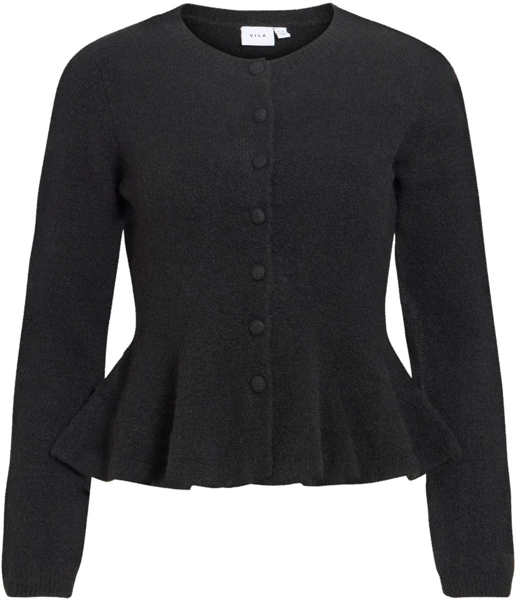VILA gebreid vest VILUNA Peplum