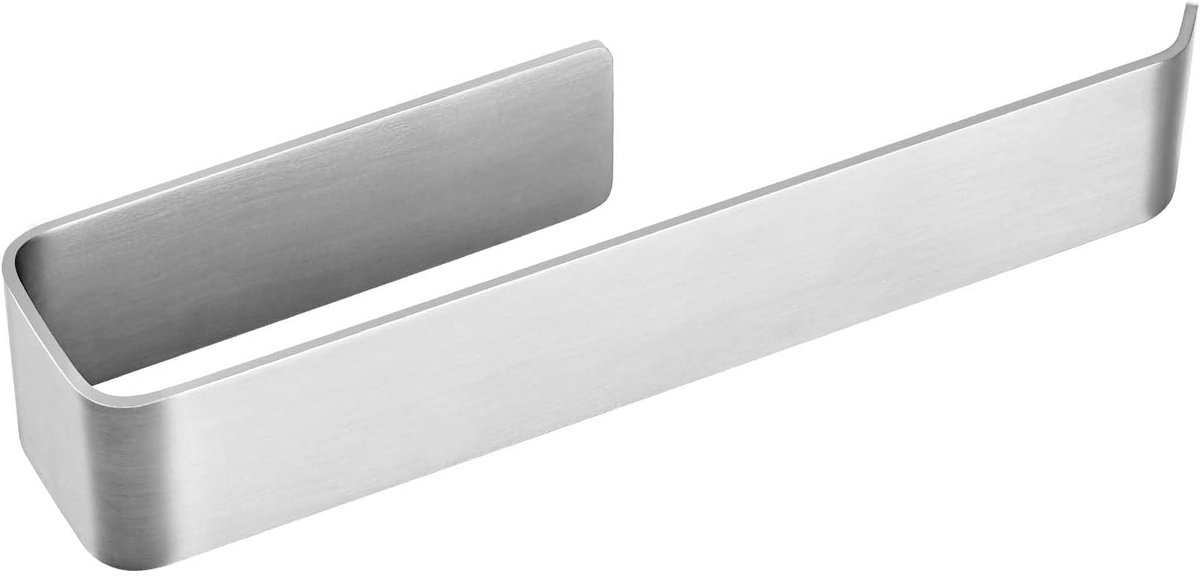 SnelShoppen - Towel Holder Wandbevestiging Zelfklevend Handdoekhouder Keuken Handdoek Rail 25 cm - Geen Boren, Sterke Plaklaag, Roestvrijstaal SUS 304