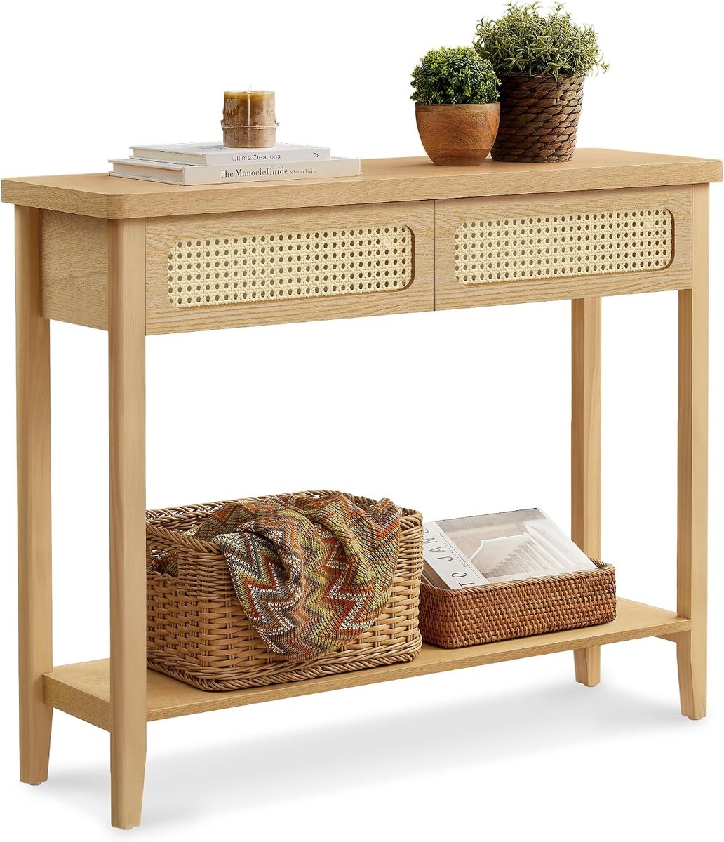 VASAGLE Console Table, Hallway Table, Hallway Furniture, Narrow Sofa Table