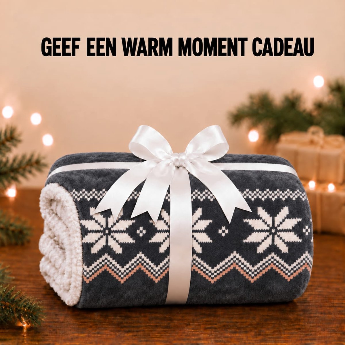 Fleece Deken met Mouwen - Plaid met Mouwen - Hoodie Deken - Hoodie Blanket - Huggle Hoodie - Snuggle Hoodie - Dekens - TV Deken - Zwart - Dames en Heren - Volwassenen - 180x130 cm - Noodpakket - Kerstcadeau - Snuggie Moment — cadeau in Wonen & Interieur - foto 7