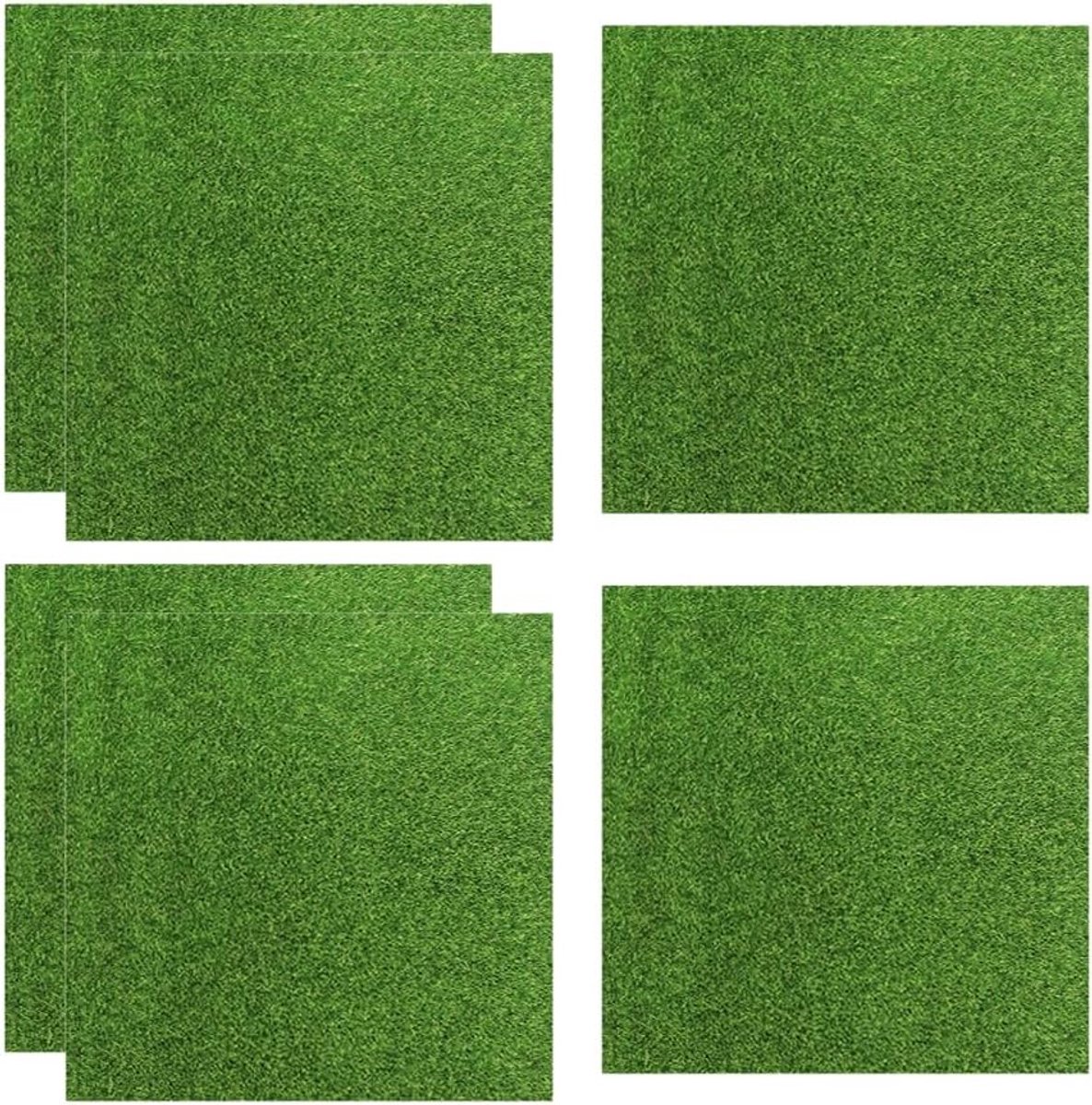 kunstgras miniatuur 15 x 15 cm - bionisch mosgras - weerbestendig - verfraai je buitenruimte - ShopVlot
