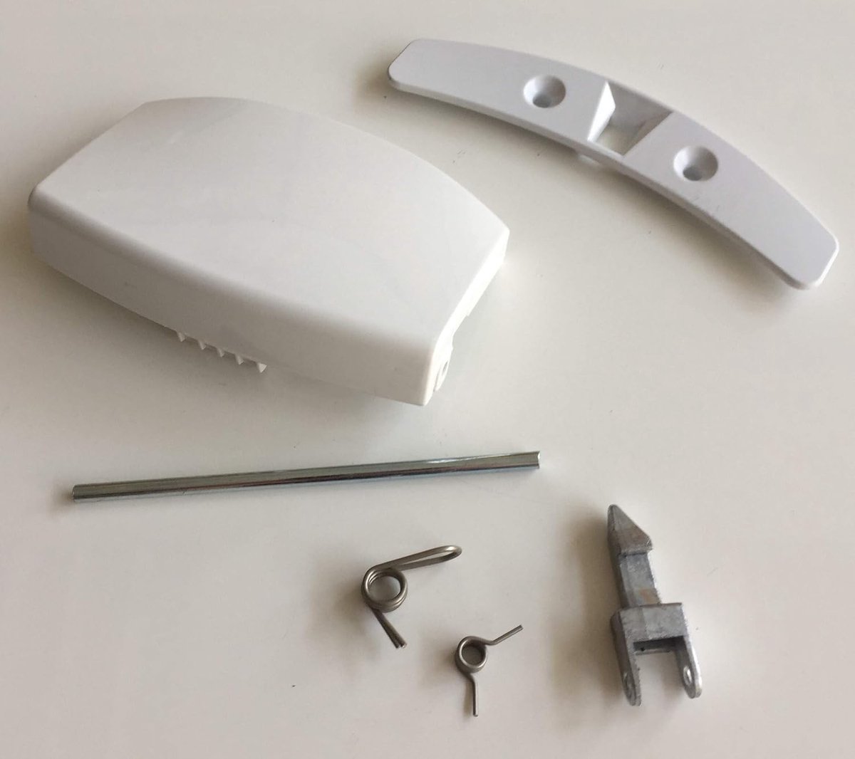 SnelShoppen - Deurgreep Wasmachine Handvat Wit Kunststof 100mm x 60mm x 25mm - Vervanging voor 4055087003 - Hoogwaardig Alternatief - 1 Set