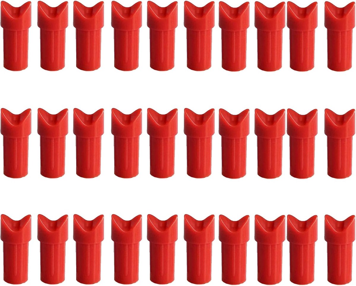 30 Pack Crescent Arrow Nocks - ROOD