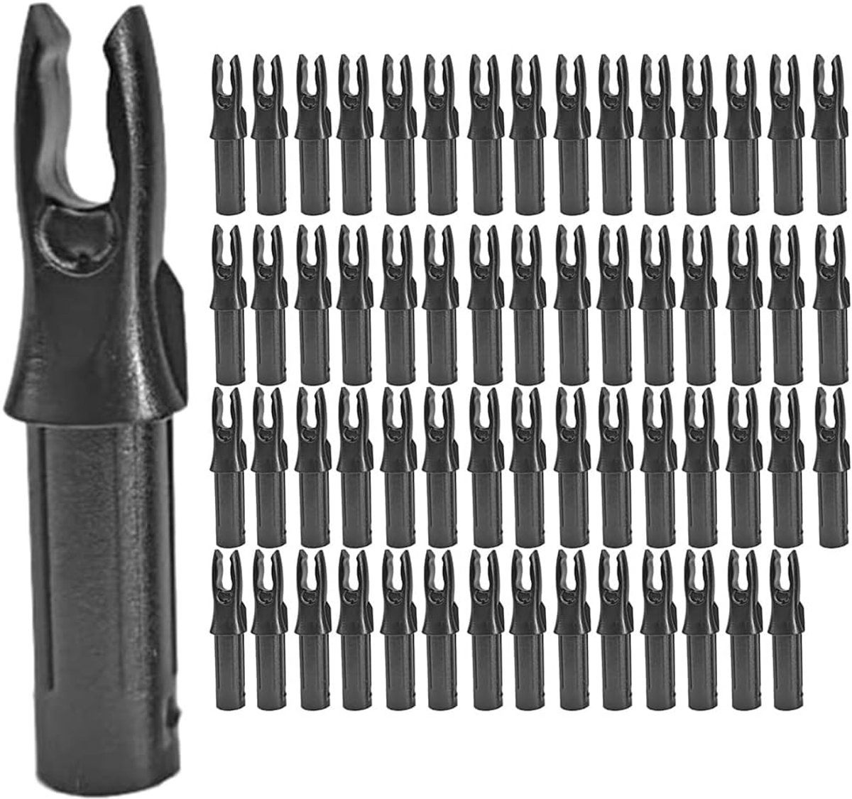 60 stuks boogschieten pijlen Nock ID 6,2 mm pijlen nokken insert tagel voor doe-het-zelf jacht schieten pijlen verbinding recurve boog