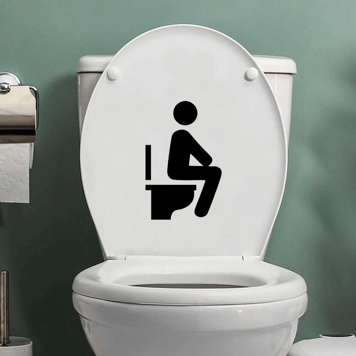 Toiletsticker - Sticker - Deursticker - Badkamersticker - Muursticker - Stickers - Zelfklevend - Toilet sticker - WC - WC sticker