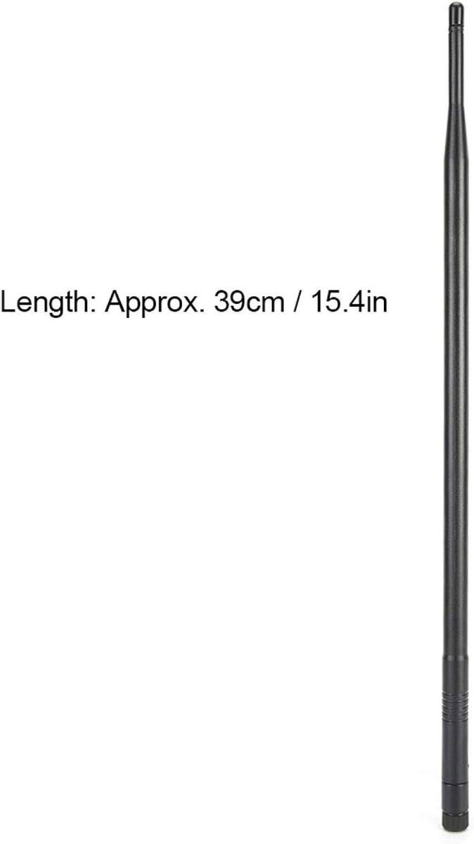 12dBi High Gain dual-band-antenne, draagbaar, RP-SMA, langeafstandsantenne voor wifi-router, zwart
