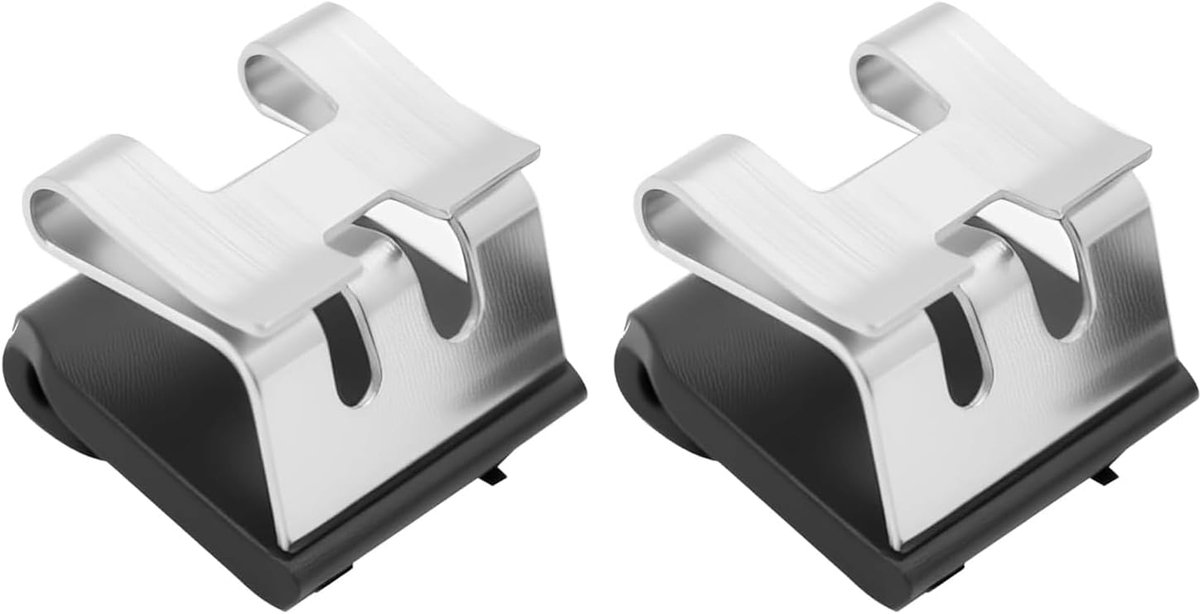 2 stuks bevestigingsclips voor autogordijn, houder voor zonneklep, robuust, reservehaken voor zonneklep, auto-accessoires, praktisch en eenvoudig te installeren