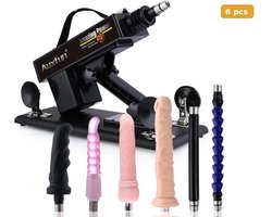 Auxfun® Basic Sexmachine - Pakket Mateo Met Dildo’s en Accessoires