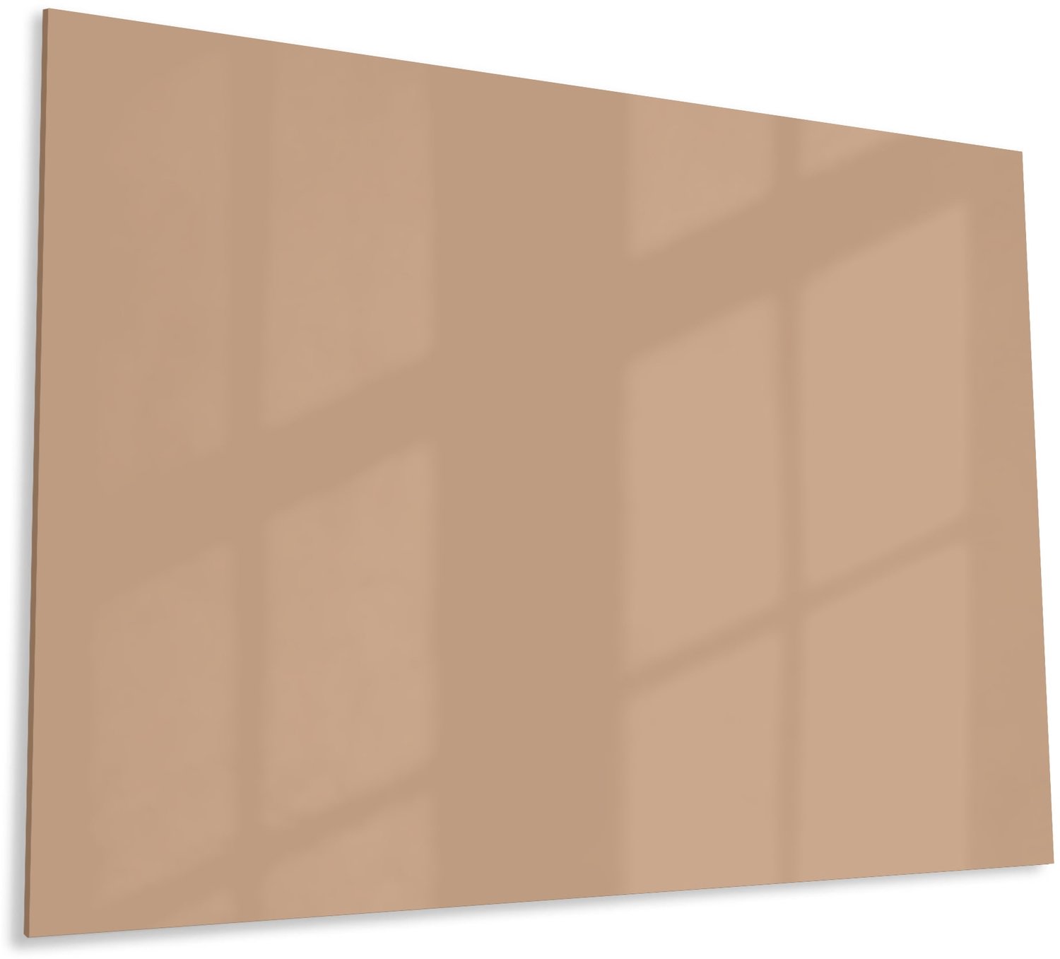 Mydesignglas Glazen Whiteboard - Gehard Glas - Magneetbord - Memobord - Magnetisch - Krasbestendig - Frameless -60x40cm - Sandstone