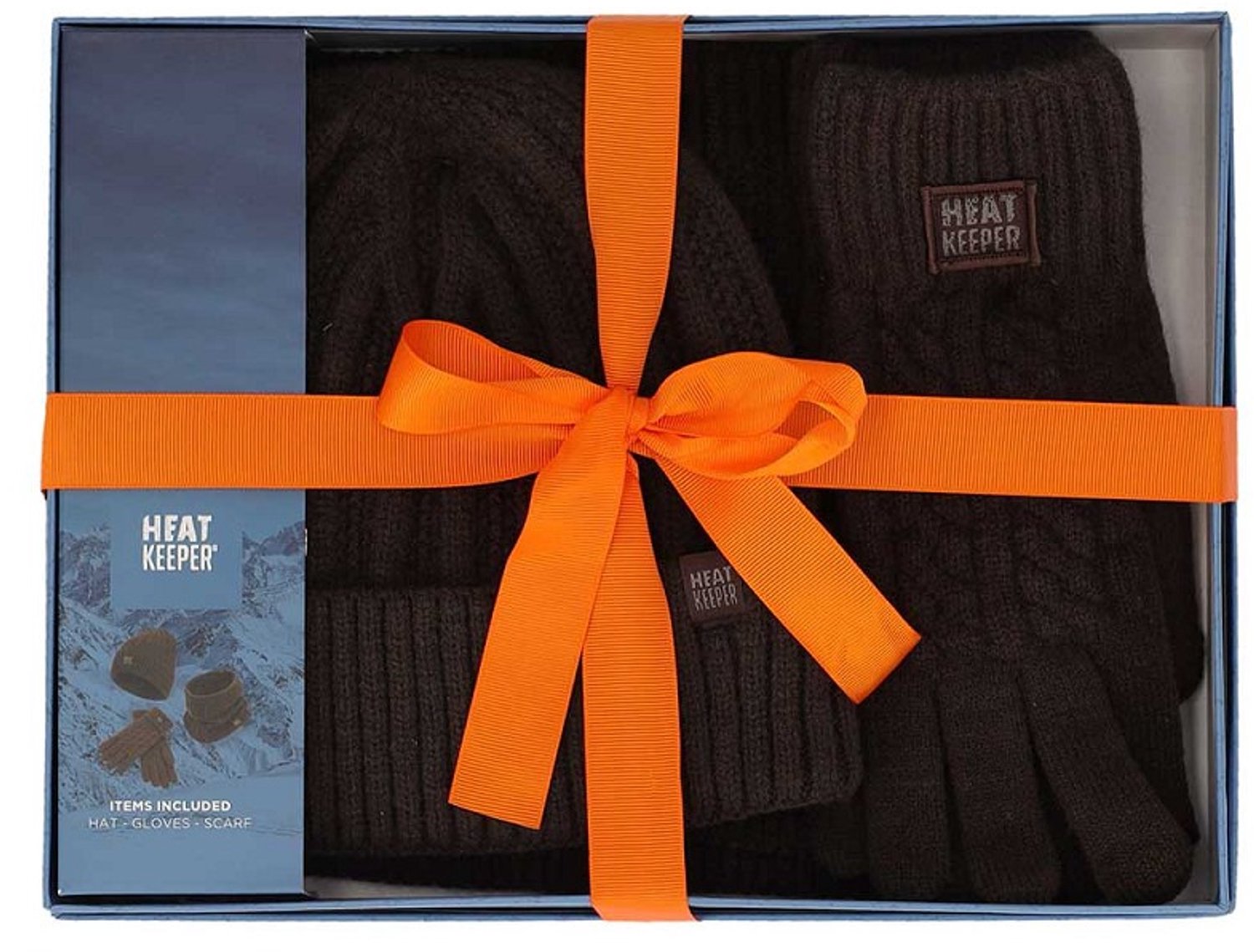 Heatkeeper Dames Giftset - Muts + Nekwarmer + Handschoenen - Bruin