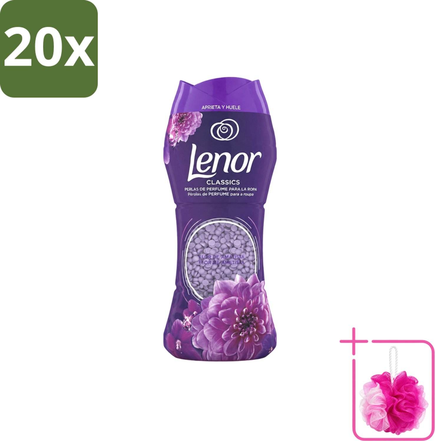 20 x Lenor Unstoppables – Geurbooster – Amethyst – 210 g - Bulkverpakking - Geurbooster was - Douchemop - Wasgeur