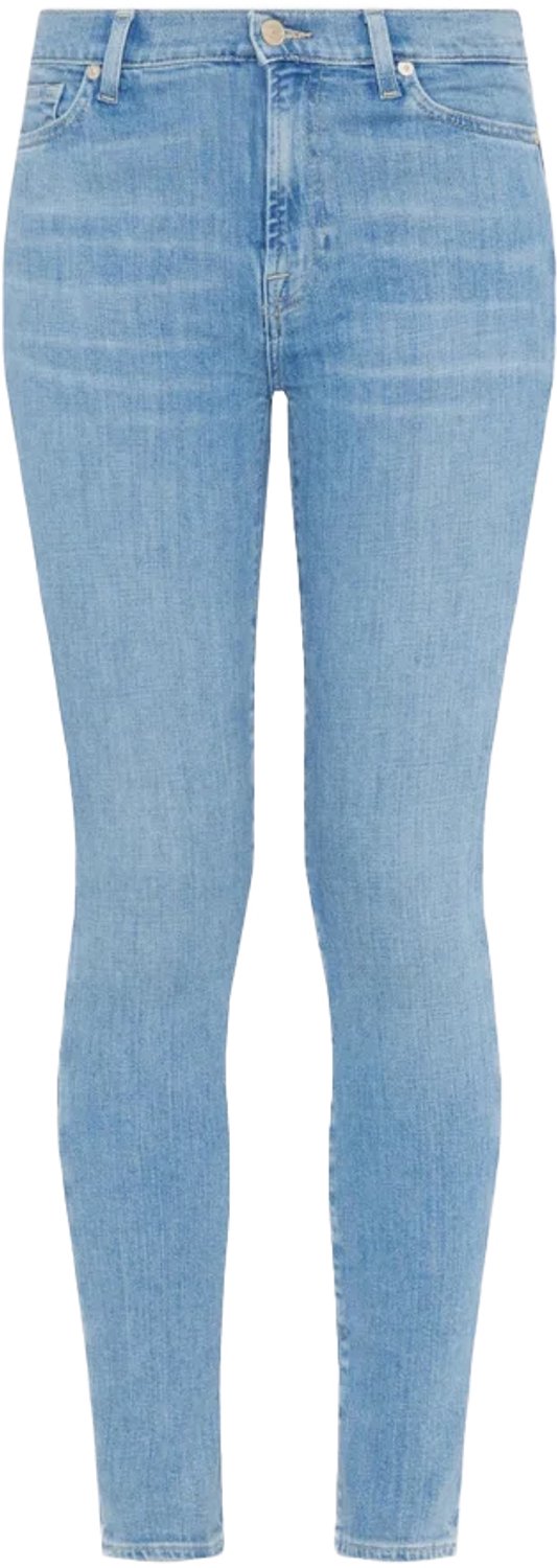7 for all Mankind - blauwe HW skinny jeans - maat W25