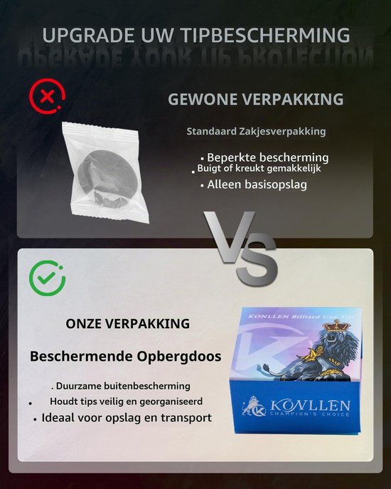 Biljart Tip 11mm-S - Regenboog - 9 Lagen Varkenshuid - Verhoogt speelprecisie - Vemera — afbeelding 4