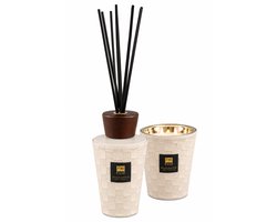 PTMD Exclusive Clean Linen - Geschenkset Geurkaars 900 g & Geurstokjes 1 L