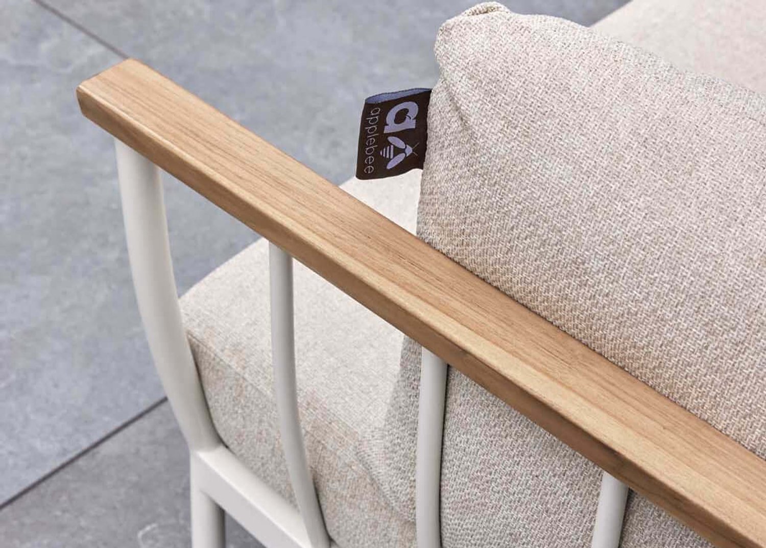Apple Bee Condor Chaise de jardin lounge & Repose-pieds - Oyster - All-Weather