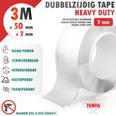 Dubbelzijdig Tape Extra Sterk 3m x 50mm x 2mm - TENTA Heavy Duty
