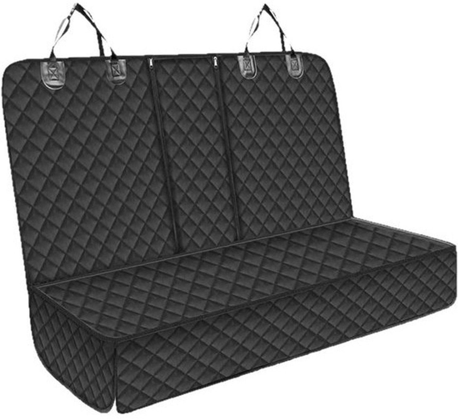 Hondendeken voor autoachterbank - Hondenmat beschermhoes - Reizen met huisdier - Waterdicht en krasbestendig - 135 cm breed - Zwart