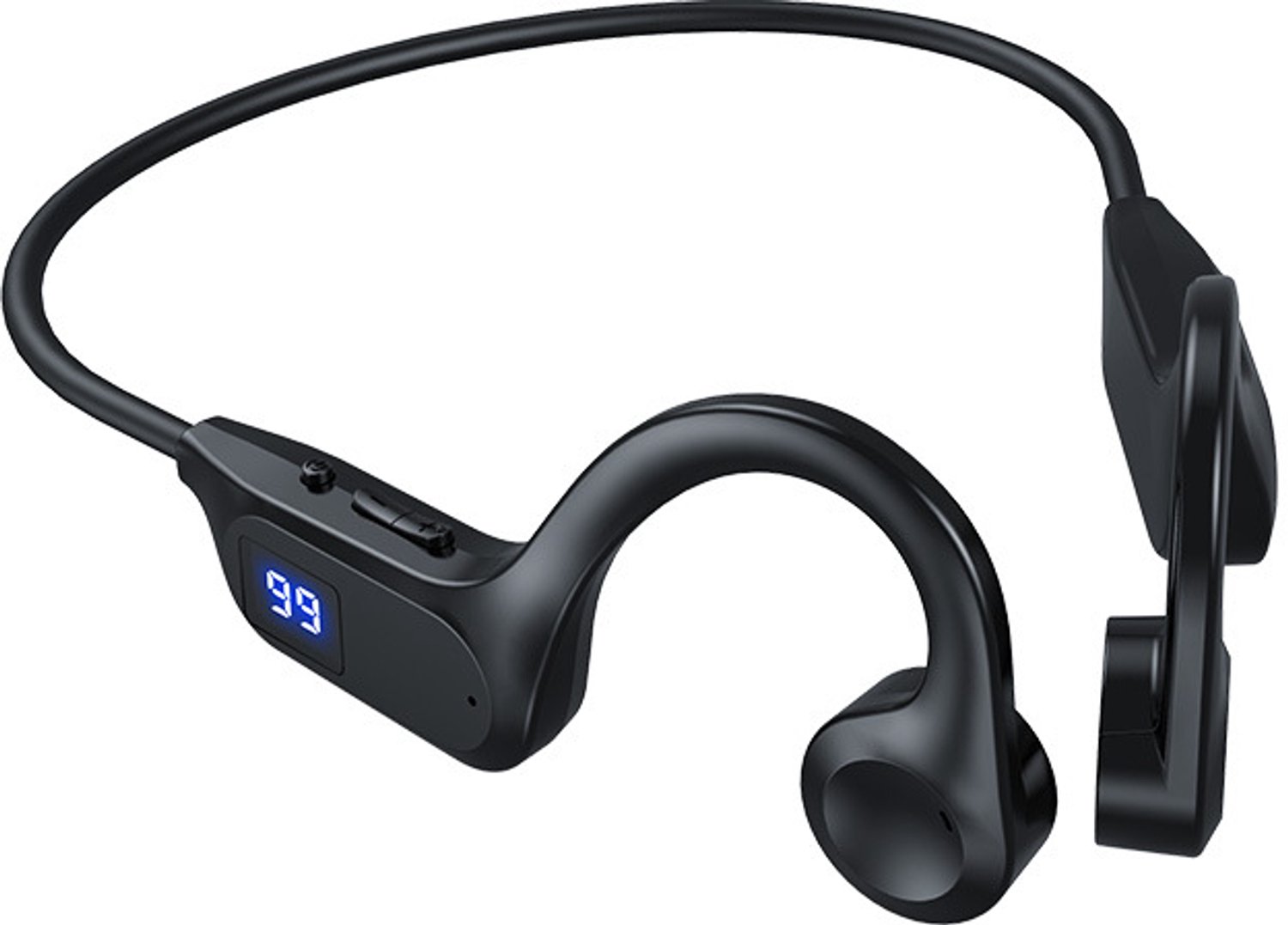 Bluetooth 6.0-hoofdtelefoon met botgeleiding, open ontwerp, 10 uur Bluetooth-gebruik.