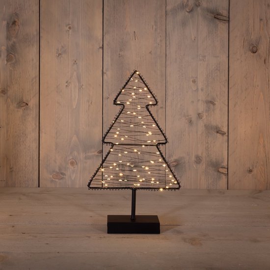 Anna's Collection Metalen Boom op Voet 85 LED 22,5 x 38,5 cm classic ...