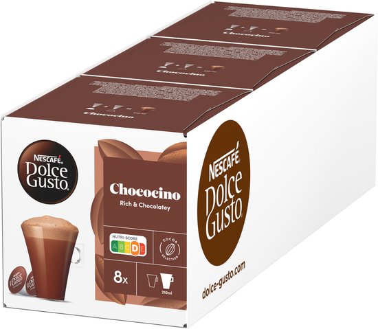 Nescafé Dolce Gusto capsules Chococino - 48 cups voor 24 koppen chocolademelk