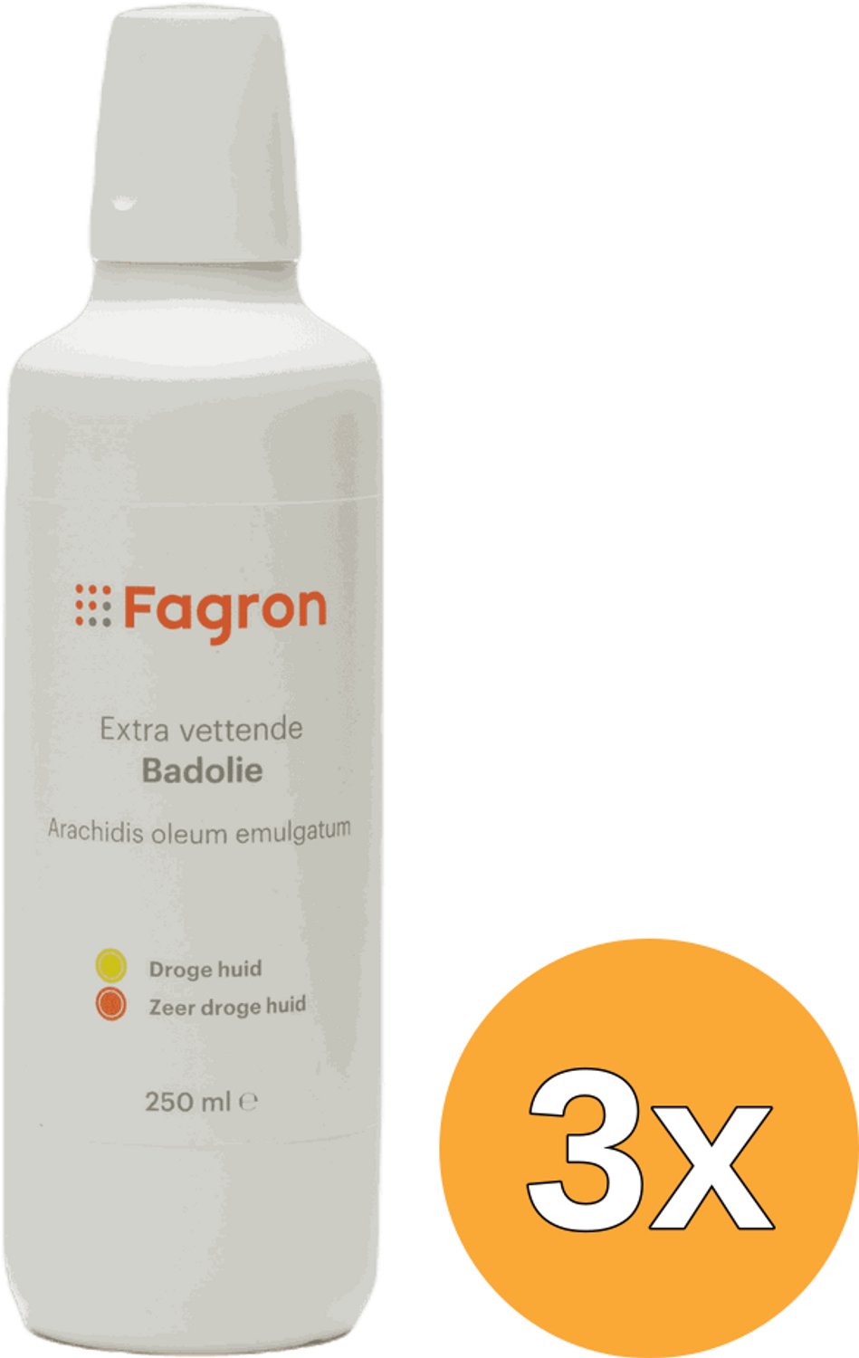 3x Fagron Badolie extra vettend (250 ml)