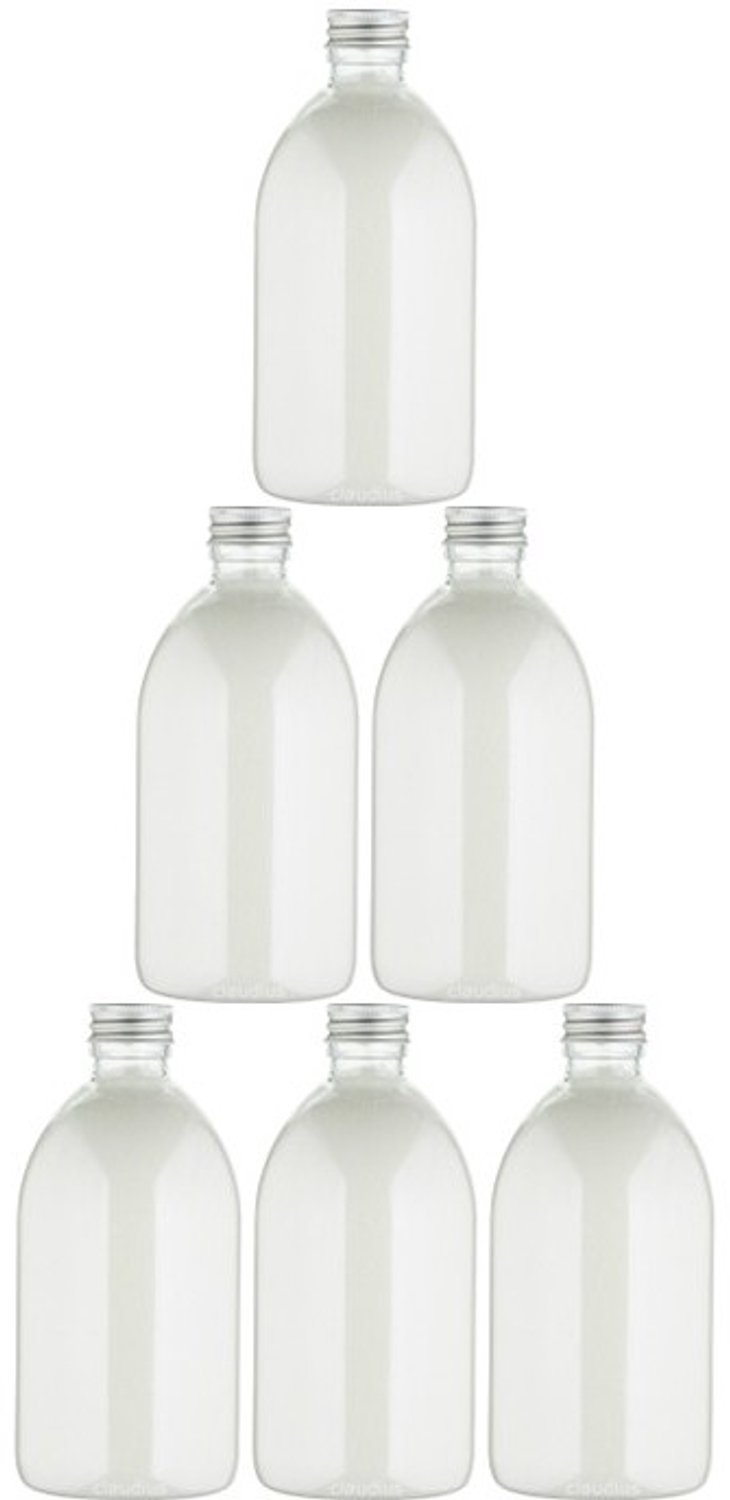 Claudius Scrubzout White Lotus - 650 gram - Fles met aluminium dop - set van 6 stuks - Hydraterende Lichaamsscrub - Body Scrub