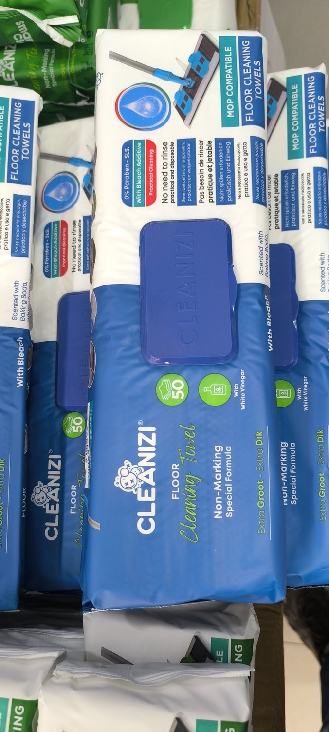 Cleanizi vloor schoonmaak doekjes 3 pakket