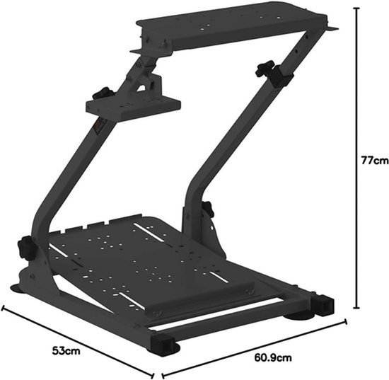 Raceframe voor racestuurwielen en pedalen — afbeelding 3