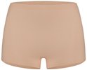 Nude naadloze shorts voor dames.
