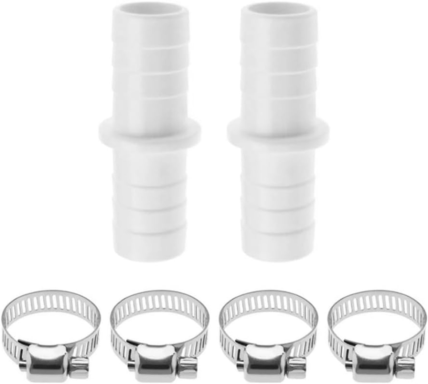 Dailygoods- Slangconnector 21mm - Afvoerslang Wasmachine - Afvoerslang Vaatwasser - Afvoerslang Droger - Metalen Klemmen - Universele Oplossing