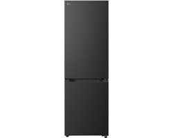 LG GBBS312BEV - Koel-vriescombinatie 333L - Zwart - DoorCooling voor gelijkmatige koeling - Zero Clearance voor een naadloze pasvorm - ThinQ bediening - Energieklasse B