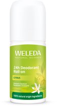 WELEDA Citrus 24h Roll-On Deodorant - Citroen & Verbena - 24 uur Effectieve Bescherming - Sluit Poriën Niet Af - 100% Natuurlijke Ingrediënten - 50ml