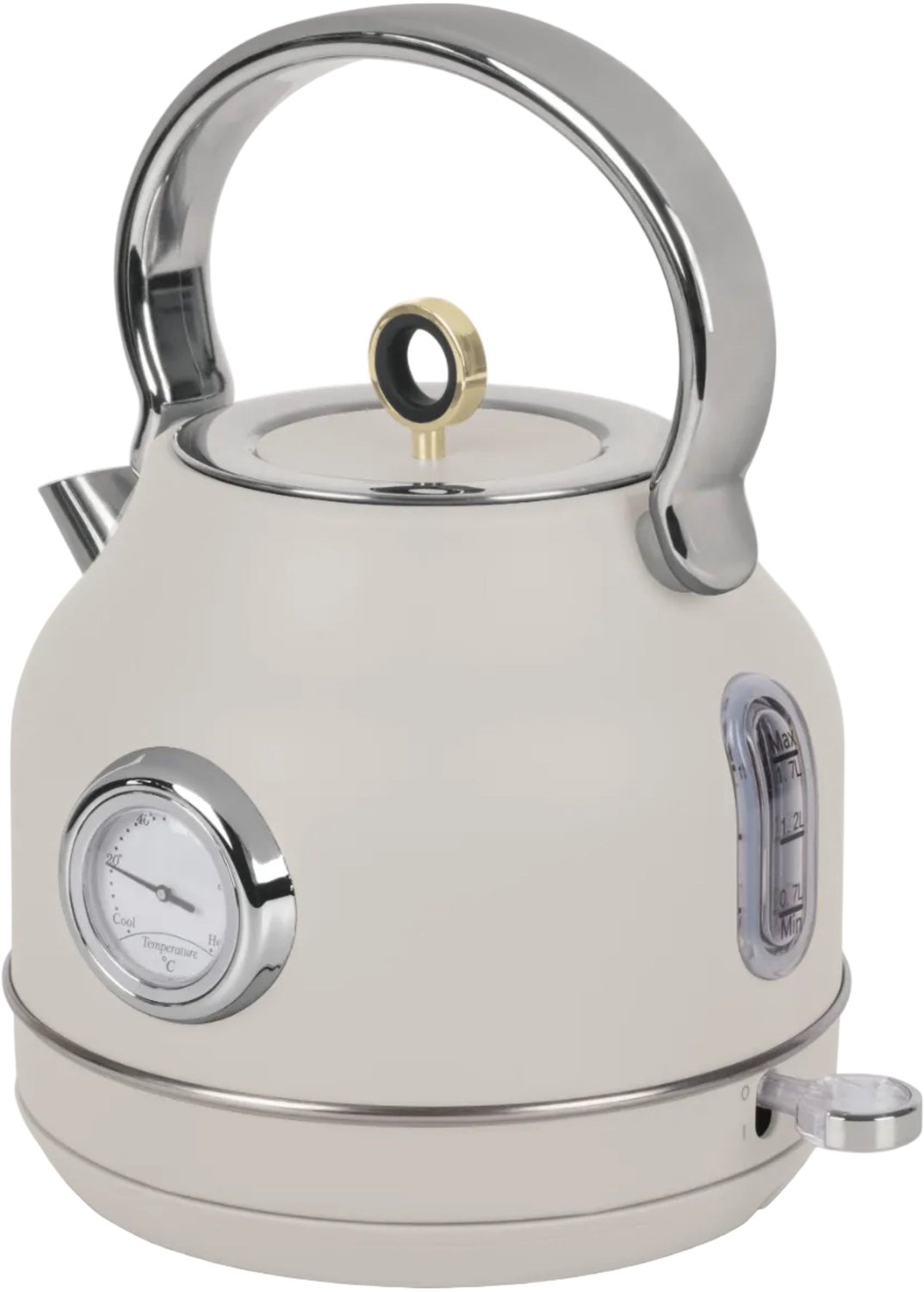 Berlinger Haus Waterkoker Mat Crème - met Thermometer - 1.7 Liter - 2200W